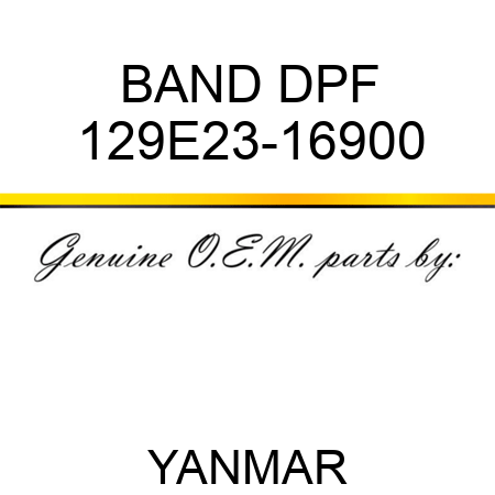 BAND, DPF 129E23-16900
