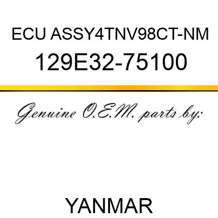 ECU ASSY,4TNV98CT-NM 129E32-75100