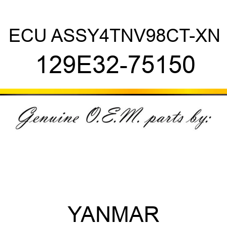 ECU ASSY,4TNV98CT-XN 129E32-75150