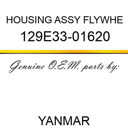 HOUSING ASSY, FLYWHE 129E33-01620