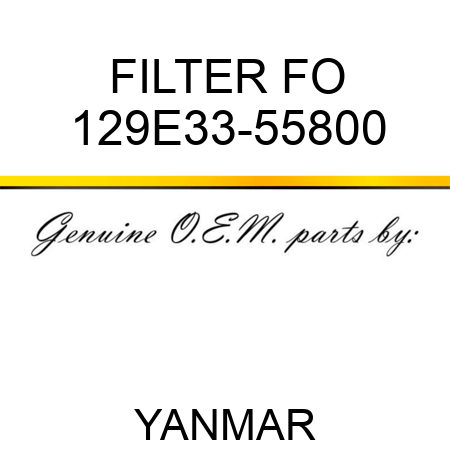 FILTER, FO 129E33-55800