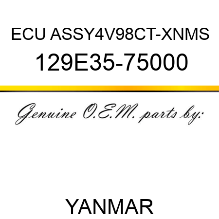 ECU ASSY,4V98CT-XNMS 129E35-75000