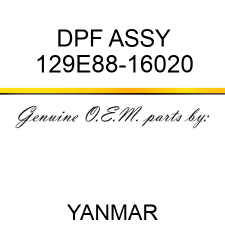 DPF ASSY 129E88-16020