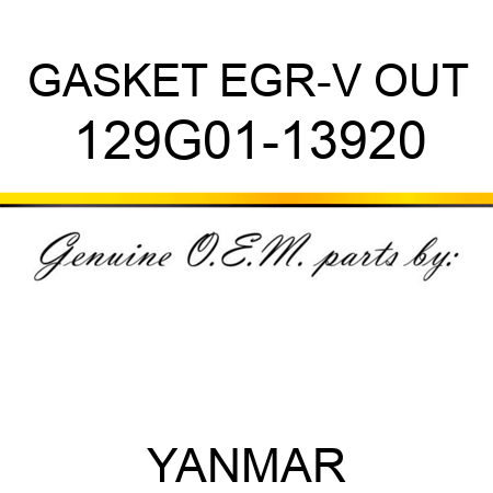 GASKET, EGR-V OUT 129G01-13920