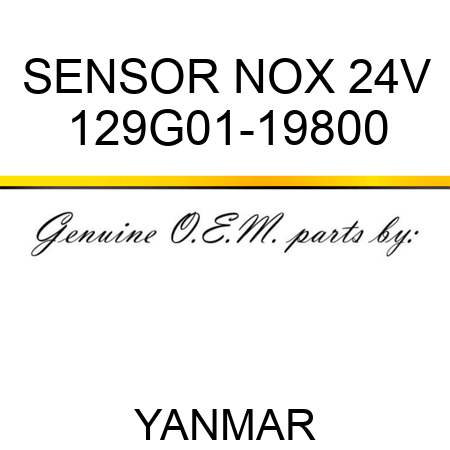 SENSOR, NOX 24V 129G01-19800