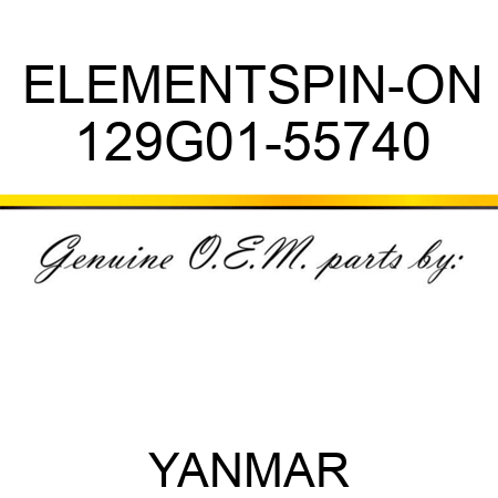 ELEMENT,SPIN-ON 129G01-55740