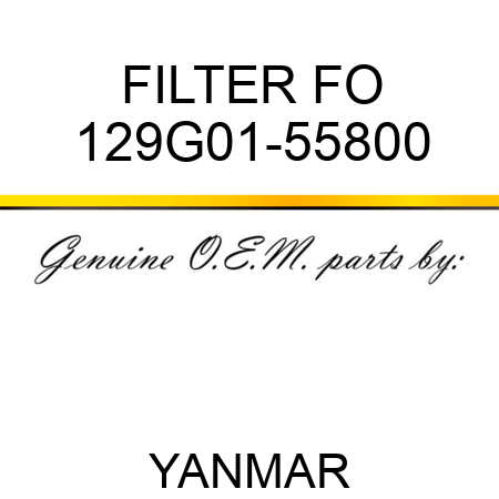 FILTER, FO 129G01-55800