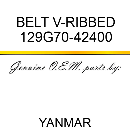 BELT, V-RIBBED 129G70-42400