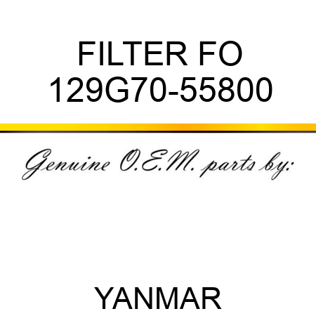FILTER, FO 129G70-55800