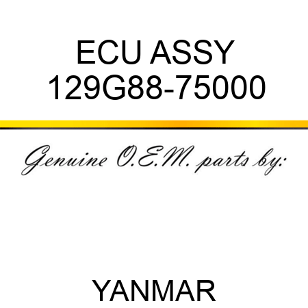 ECU ASSY 129G88-75000