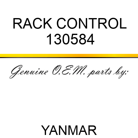 RACK, CONTROL 130584