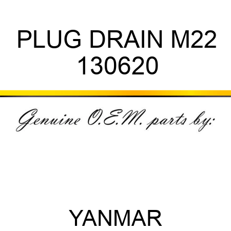 PLUG, DRAIN M22 130620