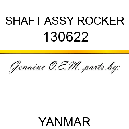 SHAFT ASSY, ROCKER 130622