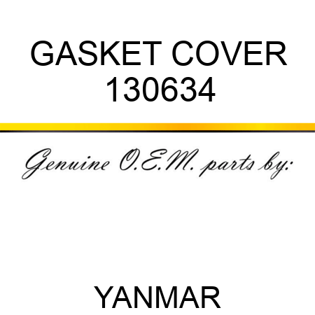 GASKET, COVER 130634