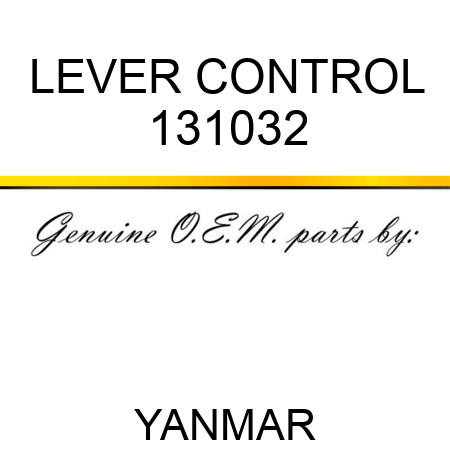 LEVER, CONTROL 131032