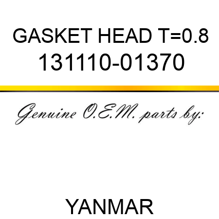 GASKET, HEAD T=0.8 131110-01370