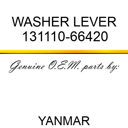 WASHER, LEVER 131110-66420