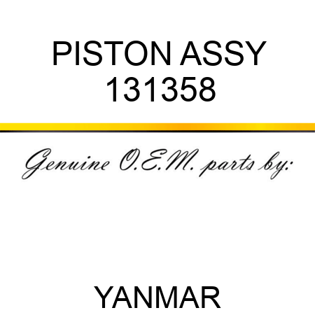 PISTON ASSY 131358