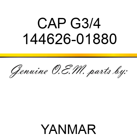 CAP, G3/4 144626-01880