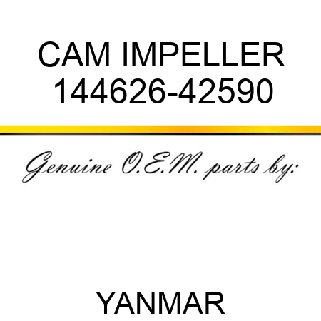 CAM, IMPELLER 144626-42590