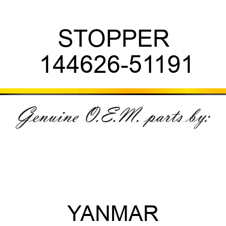 STOPPER 144626-51191