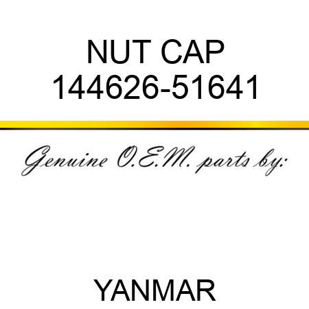 NUT, CAP 144626-51641