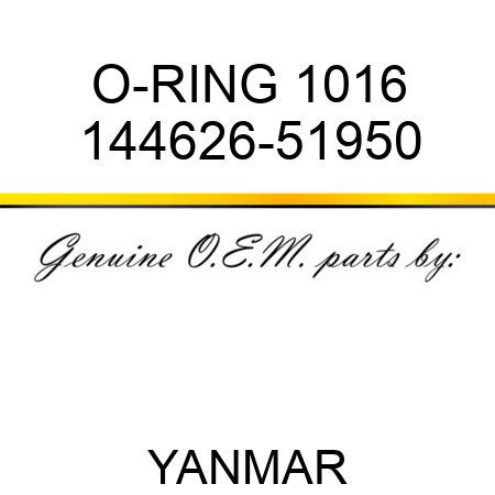 O-RING, 1016 144626-51950