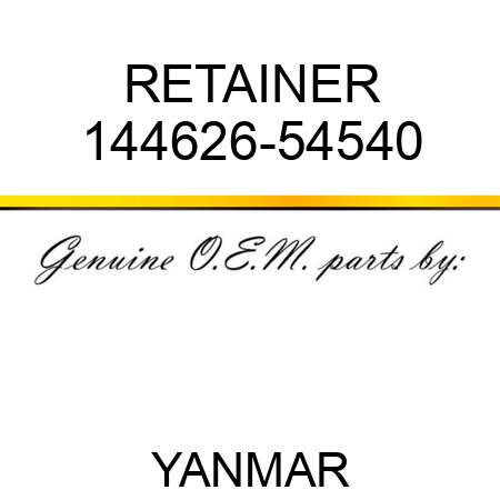 RETAINER 144626-54540