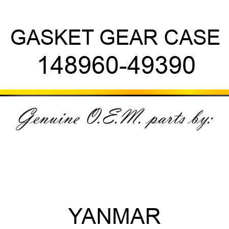 GASKET, GEAR CASE 148960-49390