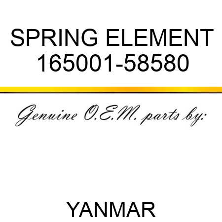 SPRING, ELEMENT 165001-58580