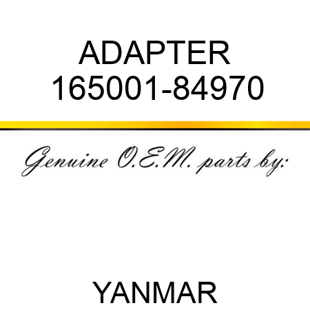 ADAPTER 165001-84970