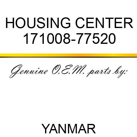 HOUSING, CENTER 171008-77520