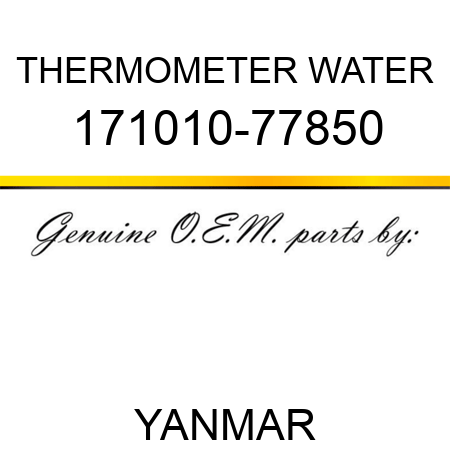 THERMOMETER, WATER 171010-77850