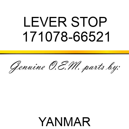 LEVER, STOP 171078-66521