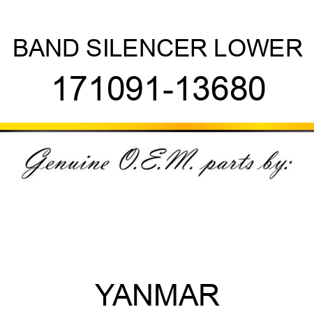 BAND, SILENCER LOWER 171091-13680