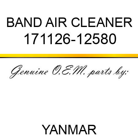 BAND, AIR CLEANER 171126-12580