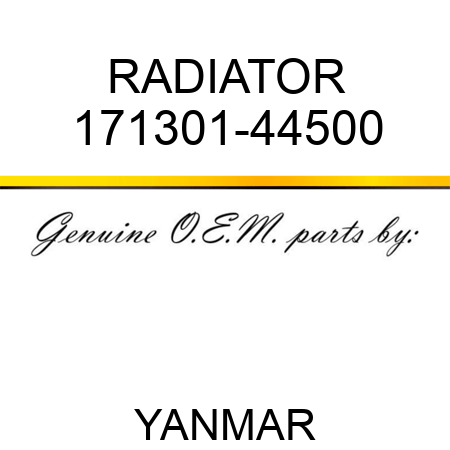 RADIATOR 171301-44500