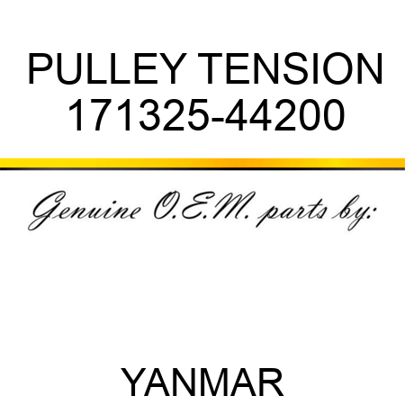 PULLEY, TENSION 171325-44200