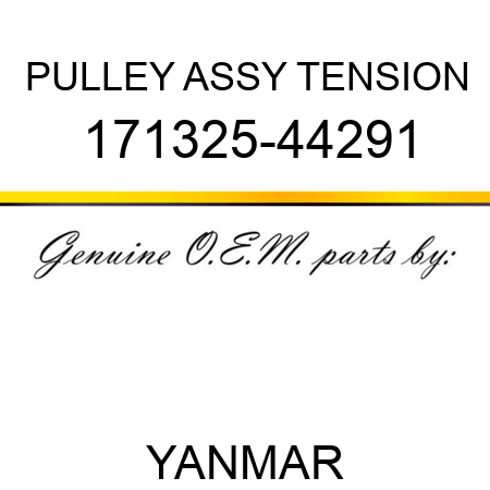 PULLEY ASSY, TENSION 171325-44291