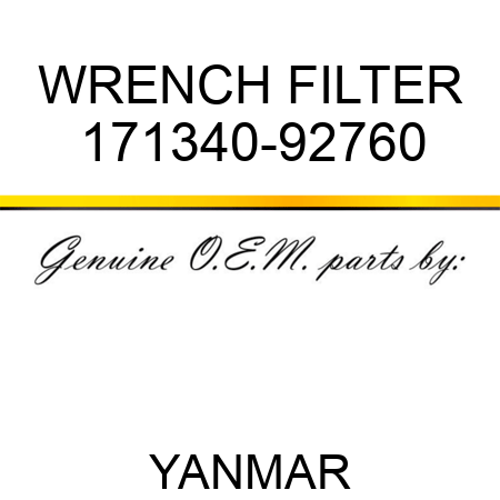 WRENCH, FILTER 171340-92760