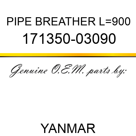 PIPE, BREATHER L=900 171350-03090