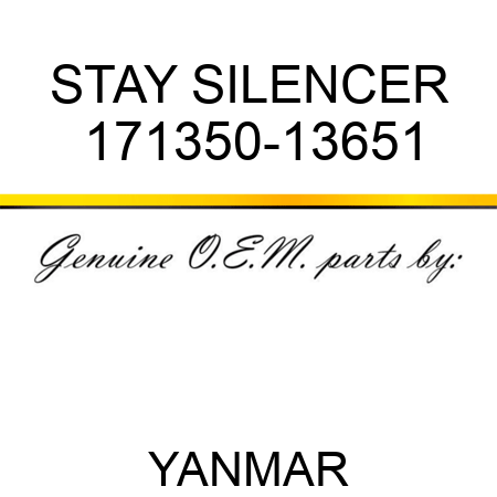 STAY, SILENCER 171350-13651