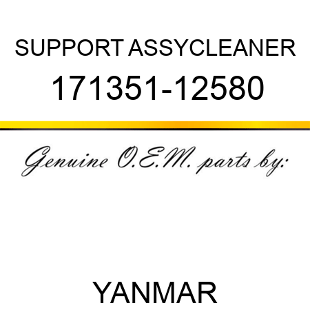 SUPPORT ASSY,CLEANER 171351-12580