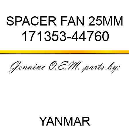 SPACER, FAN 25MM 171353-44760