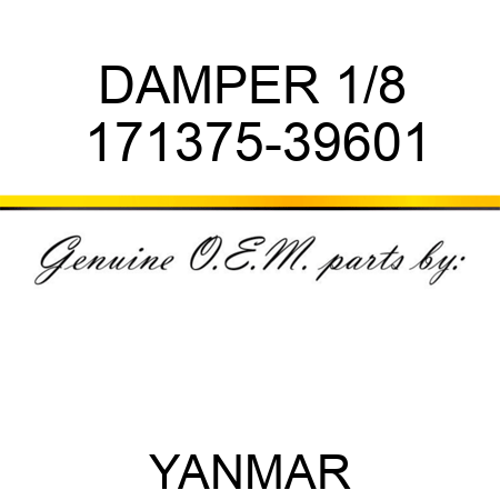 DAMPER, 1/8 171375-39601