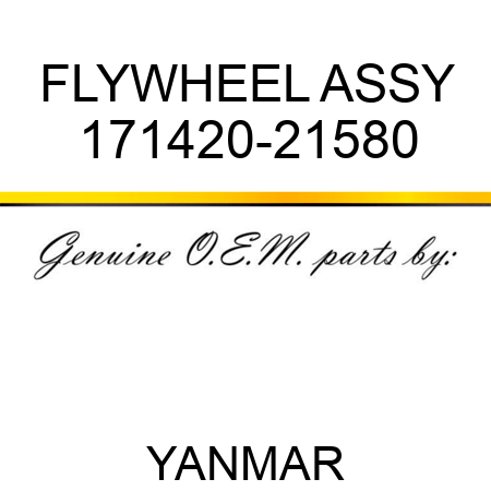 FLYWHEEL ASSY 171420-21580