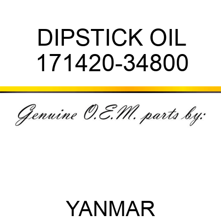 DIPSTICK, OIL 171420-34800