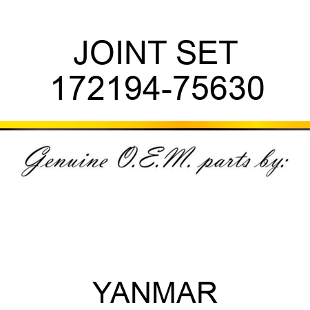 JOINT SET 172194-75630