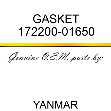 GASKET 172200-01650