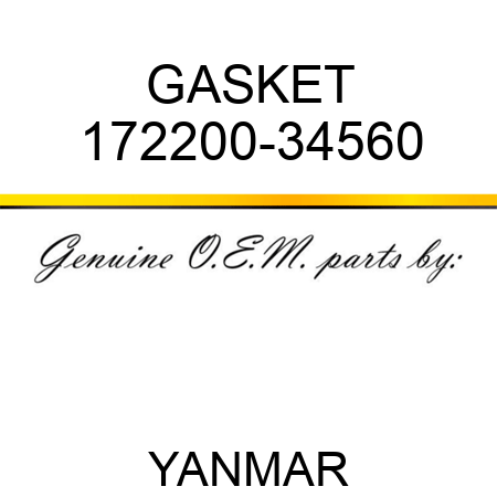 GASKET 172200-34560